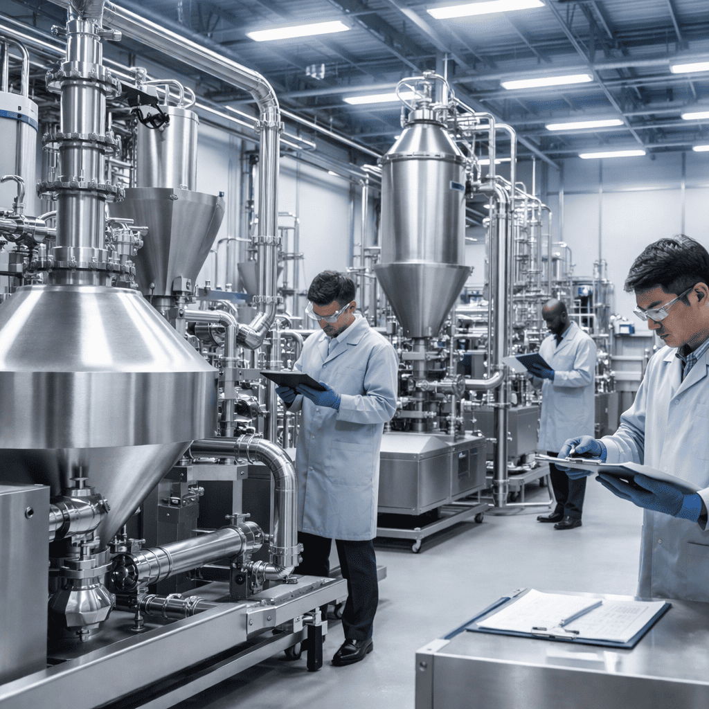 Yinda Machinery quality inspection workshop for powder processing equipment