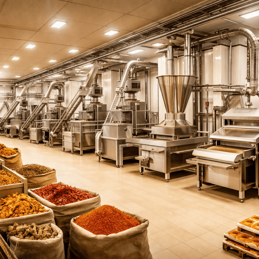 Variety of dried spices suitable for Yinda Machinery grinding systems