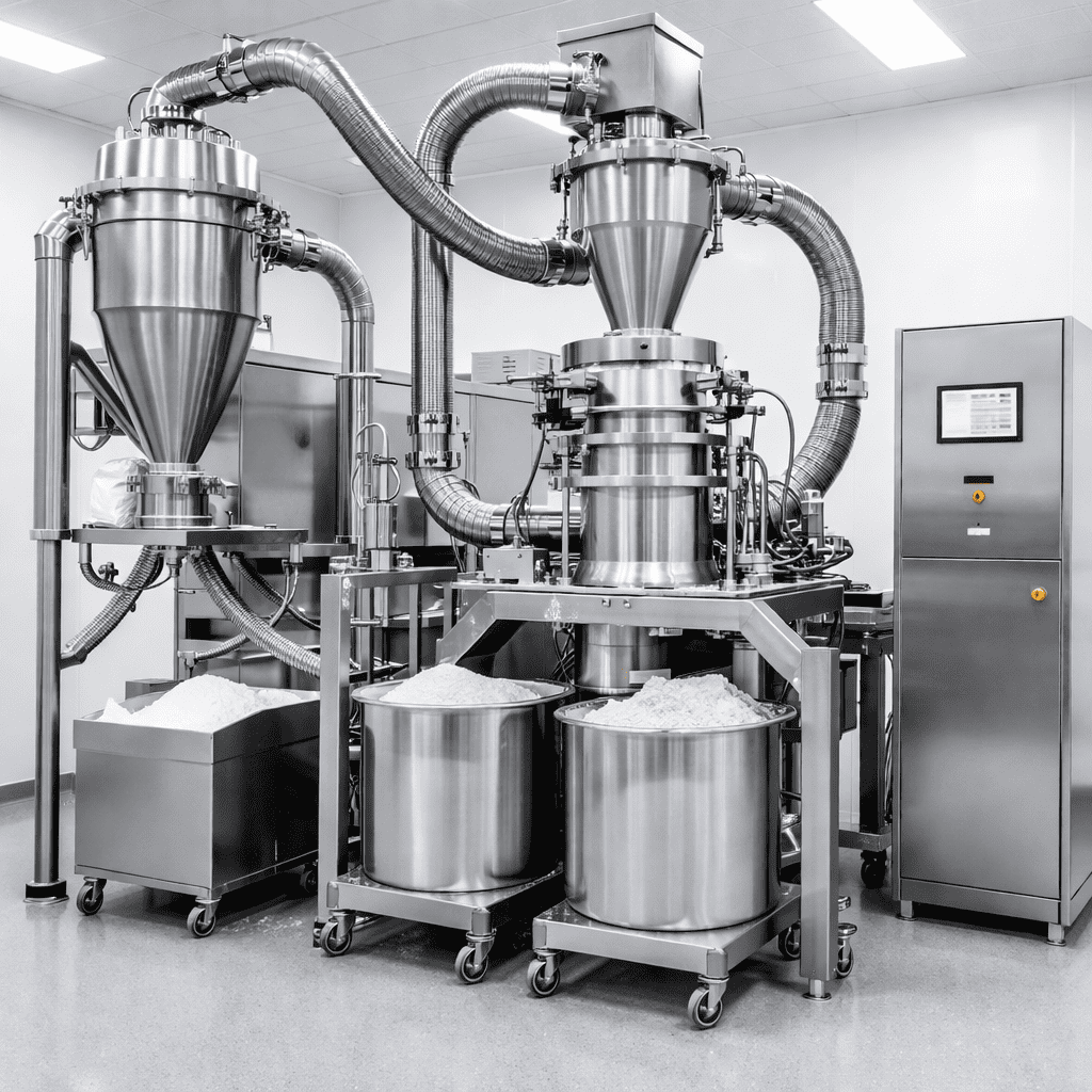 Pin mill and air classifier mill for protein powder processing
