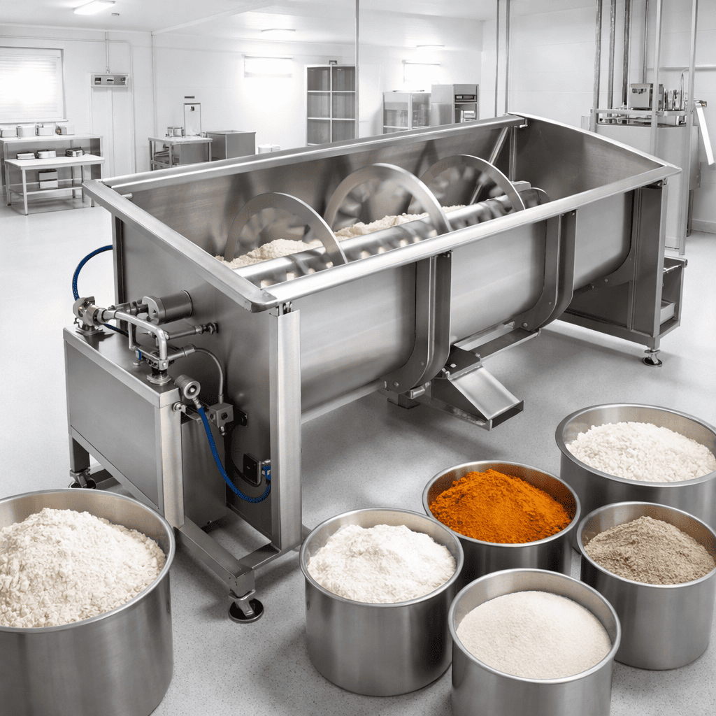 Food industry powder mixing application