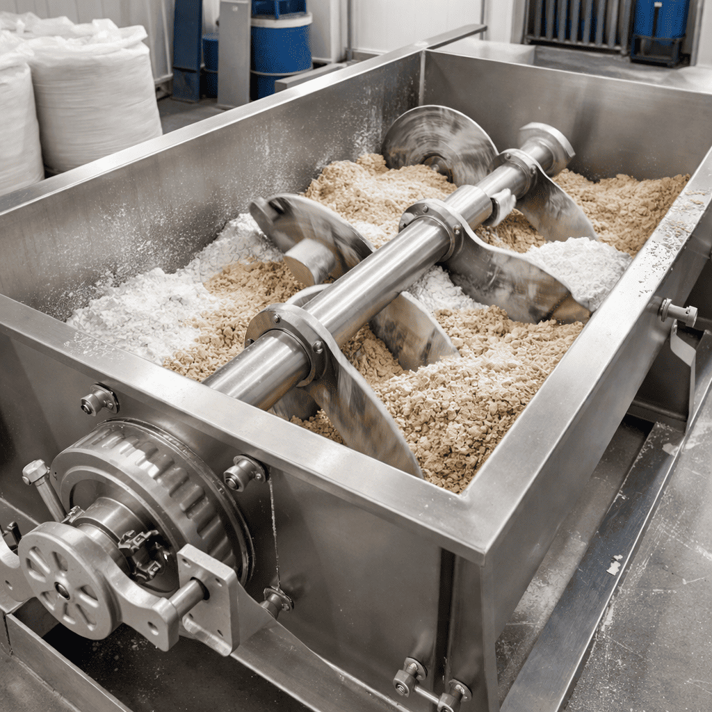 Ceramic raw material mixing application