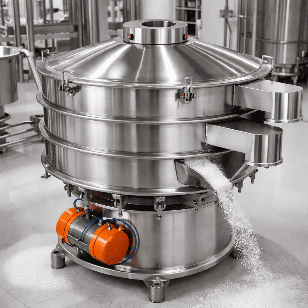 Vibrating Screen for dairy powder processing