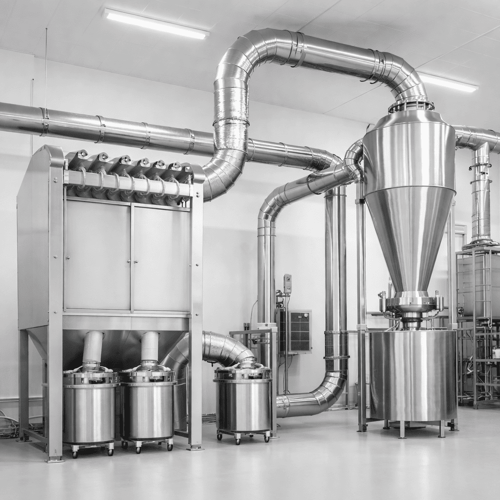 Dust Collector for dairy powder processing