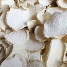 Dried konjac slices prepared for coarse crushing