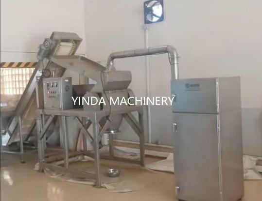 Coarse crushing line with conveying and dust collection equipment