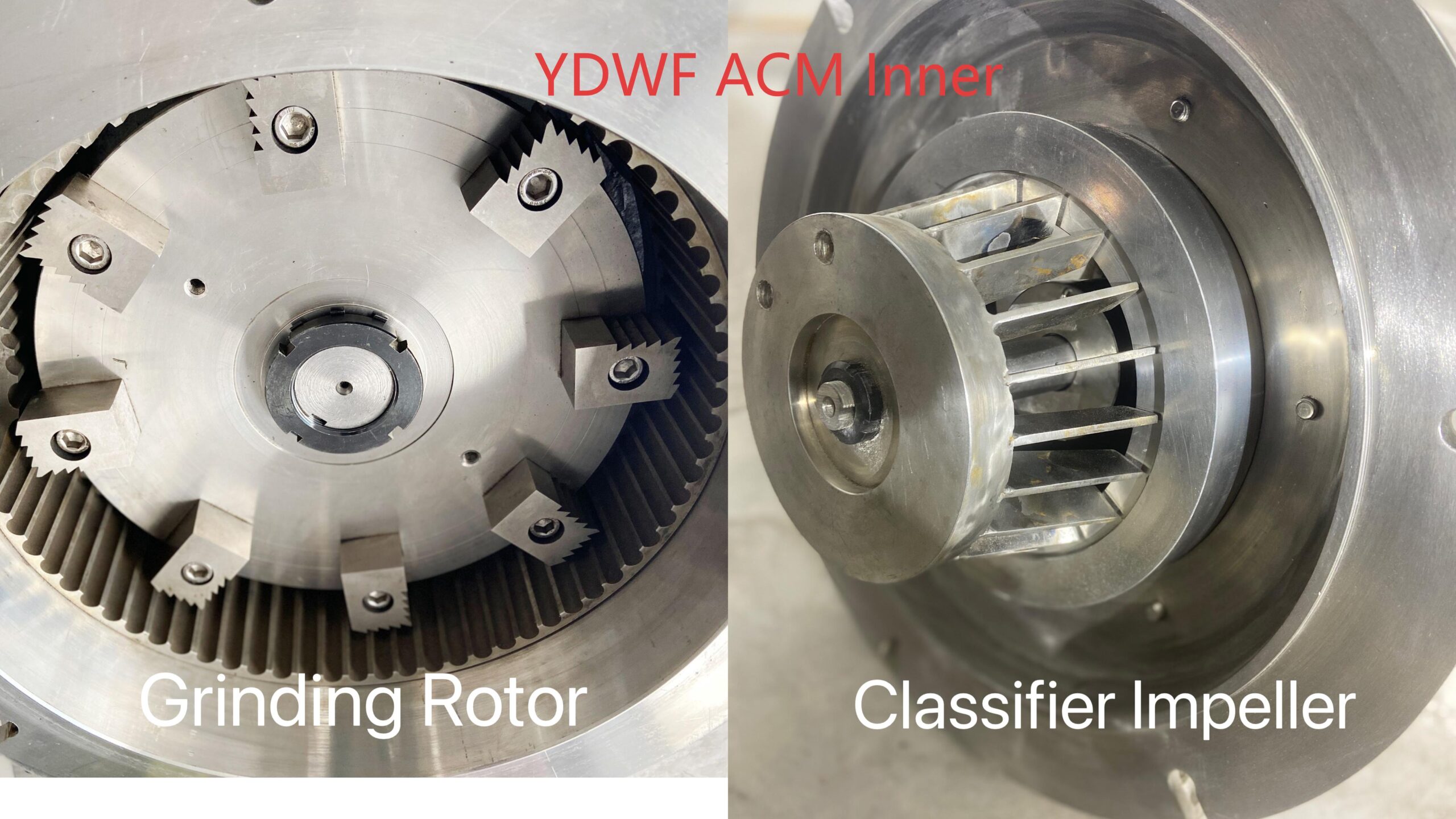 YDWF ACM internal grinding rotor and classifier impeller
