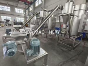 YDWF air classifier mill system installed in the YINDA workshop