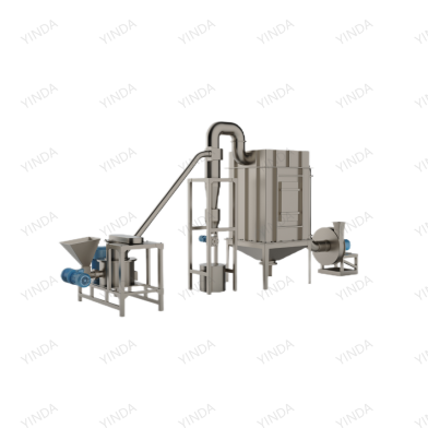 Rendering of a YDWF air classifier mill production line