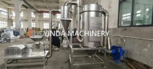 YDWS pin mill system with cyclone separator and stainless-steel dust collector