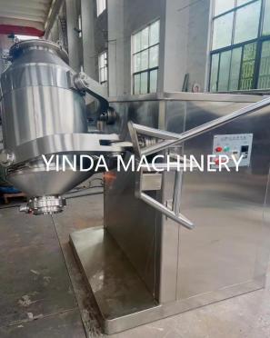 Side view of a YINDA YDSW three-dimensional powder mixer