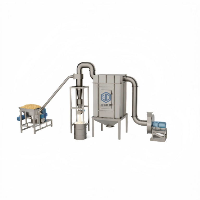 YINDA YDWF air classifier mill system with feeder, cyclone, collector and fan